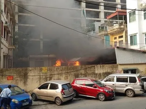 Cháy tại trụ sở Sở Văn hoá và Thể thao Hà Nội