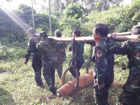 Quảng Ngãi: Hủy 5 quả bom lớn còn sót lại sau chiến tranh