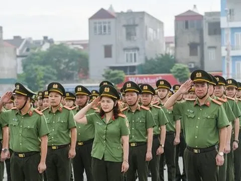 Công an Hải Dương ra quân đảm bảo ANTT Tết Quý Mão 2023