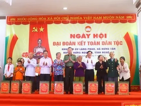 Đại tướng Tô Lâm dự Ngày hội Đại đoàn kết tại Nghệ An