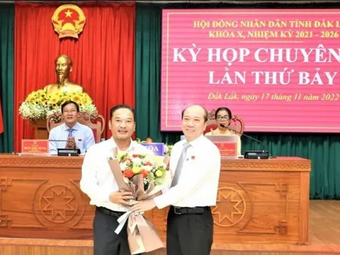 Miễn nhiệm Phó chủ tịch UBND tỉnh Đắk Lắk