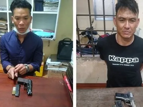 Kiên Giang: Bắt 2 đối tượng mang súng đi đòi nợ thuê