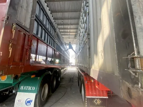 Tăng cường kiểm soát xe chở container không đảm bảo tiêu chuẩn