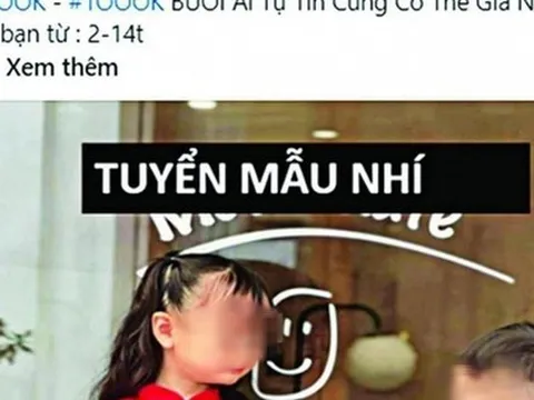 Công an TP HCM cảnh báo chiêu lừa liên quan người mẫu trẻ em