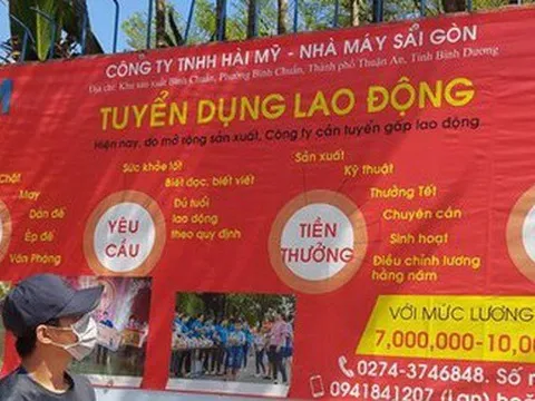 Ráo riết tuyển lao động thời vụ