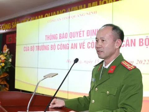 Phó Giám đốc Công an Quảng Ninh làm Cục phó Cục Cảnh sát điều tra tội phạm về tham nhũng, kinh tế, buôn lậu