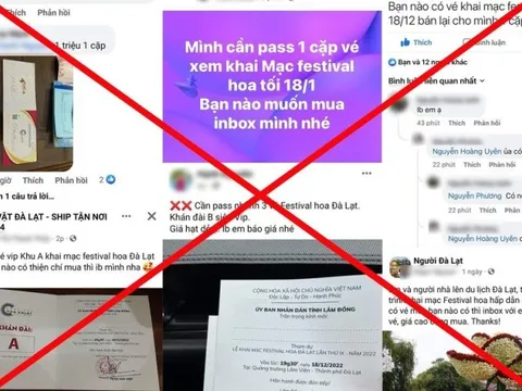 Triệu tập đối tượng bán giấy mời dự khai mạc Festival hoa Đà Lạt trên mạng xã hội