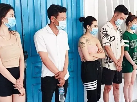 Bắt nhóm thanh niên tụ tập “phê” ma túy tại phòng nghỉ ở cây xăng