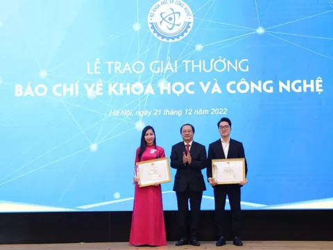 Báo Điện tử Chính phủ đoạt giải Nhất báo chí về khoa học và công nghệ