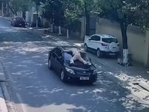 Tạm giữ Phó giám đốc trung tâm giáo dục thường xuyên hất CSGT lên nắp ca pô