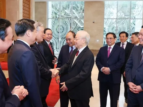 Tổng Bí thư Nguyễn Phú Trọng dự hội nghị Chính phủ với địa phương