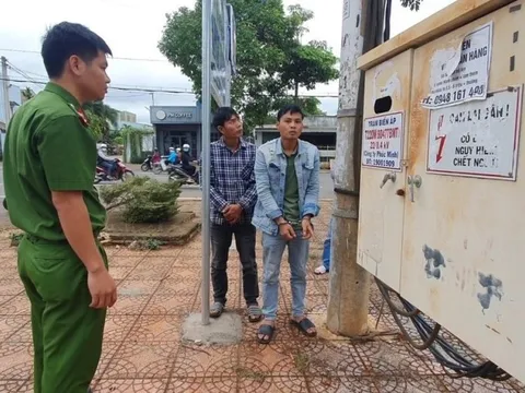 Bắt giam 2 đối tượng gây ra hơn 50 vụ cắt trộm dây cáp điện chỉ hơn một tháng