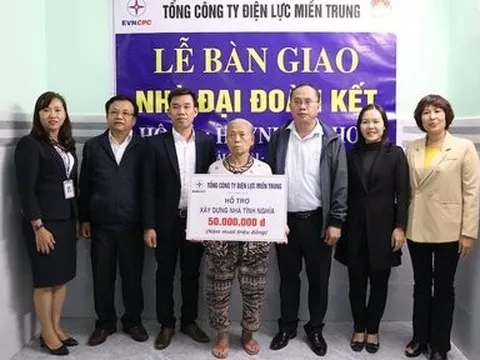 Điện lực Miền Trung hỗ trợ xây dựng 70 căn nhà tình nghĩa