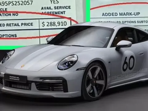 Siêu phẩm Porsche được Cường 'Đô la' và Vua cà phê Đặng Lê Nguyên Vũ săn đón bỗng gây xôn xao khi có giá 'lạc' gần bằng giá xe