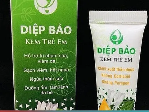 Bộ Y tế: Tiêu hủy trên toàn quốc sản phẩm "Diệp Bảo - Kem trẻ em"