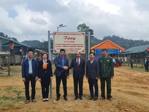 Bàn giao công trình nước sinh hoạt cho đồng bào dân tộc thiểu số tại Quảng Bình