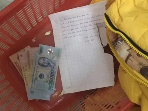 Bé gái sơ sinh bị bỏ rơi trong đêm lạnh cùng lá thư “mẹ xin lỗi”