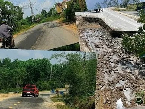 Thừa Thiên-Huế: Đường 25 tỷ vừa làm xong đã phải cào bóc, vá víu