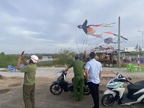 Vẫn còn tình trạng thả diều gần sân bay Cà Mau