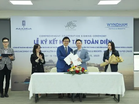 Lễ ký kết hợp tác toàn diện giữa tập đoàn Alliga và Wyndham