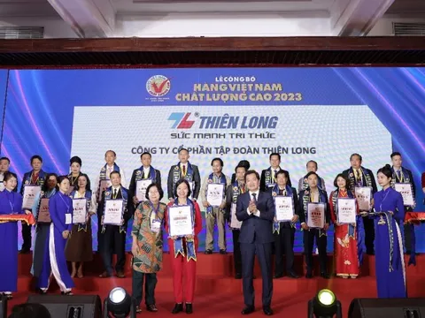 Thiên Long 27 lần liên tiếp nhận danh hiệu Hàng Việt Nam chất lượng cao