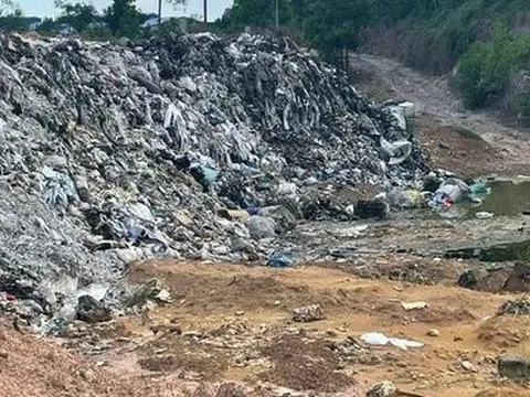 Khởi tố chủ cơ sở đổ 600 tấn chất thải rắn để san lấp mặt bằng
