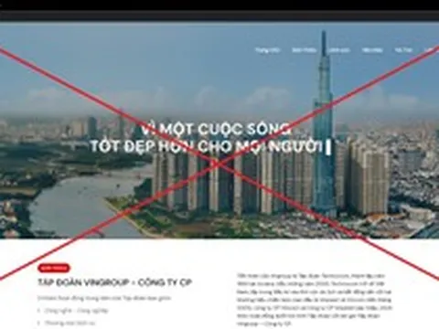 Vingroup công bố 16 website giả mạo tập đoàn để lừa đảo kêu gọi đầu tư, chuyển tiền điện tử