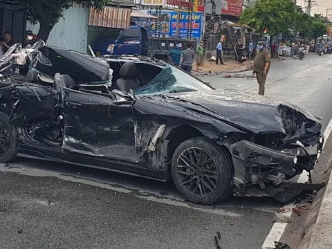 Thông tin mới vụ ô tô tông hàng loạt xe máy, 1 người chết não