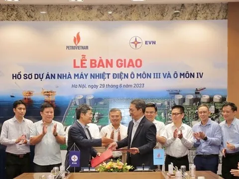 Petrovietnam tiếp nhận bàn giao hồ sơ Dự án Nhà máy Nhiệt điện Ô Môn III và Ô Môn IV