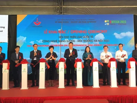 Khai mạc Hội chợ Triển lãm quốc tế công nghệ năng lượng-môi trường Hà Nội 2023