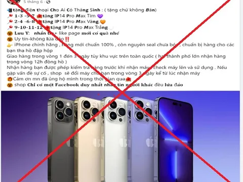 Cảnh giác với chiêu lừa trúng thưởng mini game tặng điện thoại iPhone