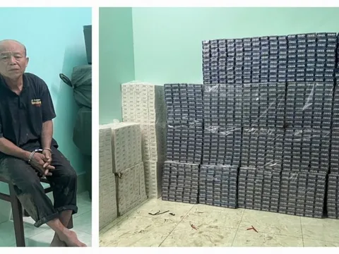Kiên Giang: Liên tiếp bắt giữ 2 vụ buôn lậu thuốc lá quy mô lớn