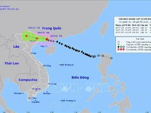 Bão số 1 gây mưa rất lớn từ đêm 18/7, các địa phương đề phòng lũ quét, sạt lở đất