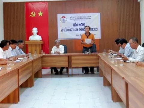 Trung tâm tư vấn pháp luật- Hội Luật gia tỉnh Khánh Hòa sơ kết 6 tháng