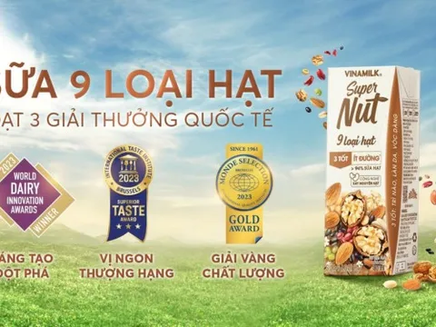 Tự hào sữa Vinamilk Super Nut đạt 3 giải thưởng quốc tế lớn