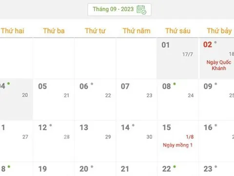 Quốc khánh năm nay nghỉ 4 ngày