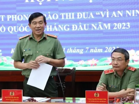 Cụm thi đua số 9 sơ kết phong trào “Vì an ninh Tổ quốc”