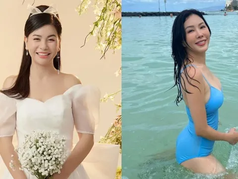 Sao Việt 23/7: Cát Phượng mặc váy cưới, hoa hậu Thu Hoài gợi cảm sau ly hôn