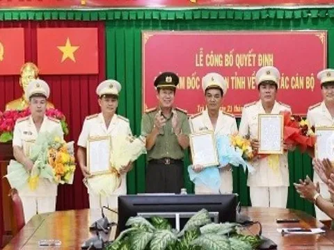 Công an tỉnh Trà Vinh điều động nhiều cán bộ