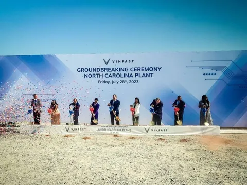 VinFast đã khởi công giai đoạn 1 nhà máy sản xuất xe điện 2 tỷ USD tại Hoa Kỳ