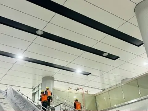 Cận cảnh kiến trúc bên trong Nhà ga Trung tâm Bến Thành, Metro số 1
