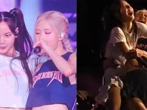 Rosé - Lisa chiêu đãi khán giả Born Pink bằng đoạn khiêu vũ siêu cưng, cái kết khiến BLINK Việt rần rần