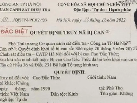 Hà Nội: Truy nã đối tượng lừa đảo chiếm đoạt 1,6 tỷ đồng