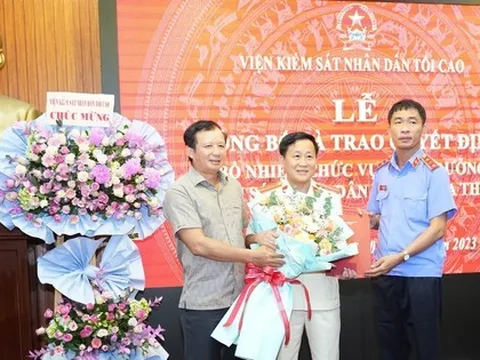 Bổ nhiệm Viện trưởng Viện Kiểm sát nhân dân tỉnh Thừa Thiên Huế