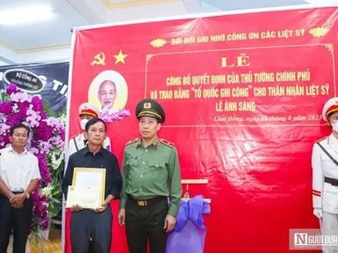 Lâm Đồng: Trao quyết định Bằng Tổ quốc ghi công cho 3 liệt sĩ