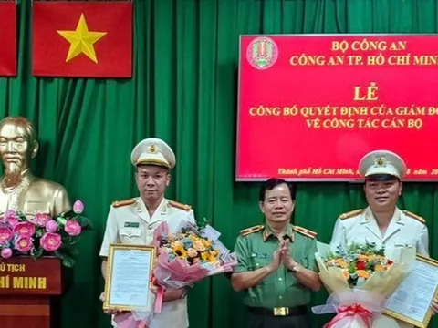 Trung tá Nguyễn Thành Hưng làm Trưởng Phòng Cảnh sát hình sự Công an TPHCM