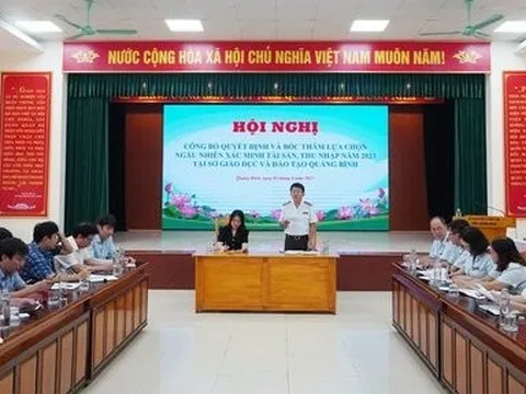 Xác minh tài sản, thu nhập 13 trường hợp tại sở GD&ĐT Quảng Bình