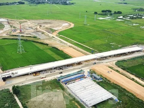 Cận cảnh công trường xây dựng nút giao cao tốc Bắc Nam đoạn Bãi Vọt - Hàm Nghi