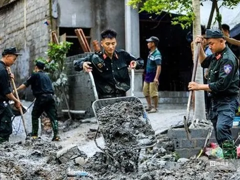 Hàng trăm CSCĐ Tây Bắc giúp người dân khắc phục hậu quả sau mưa lớn