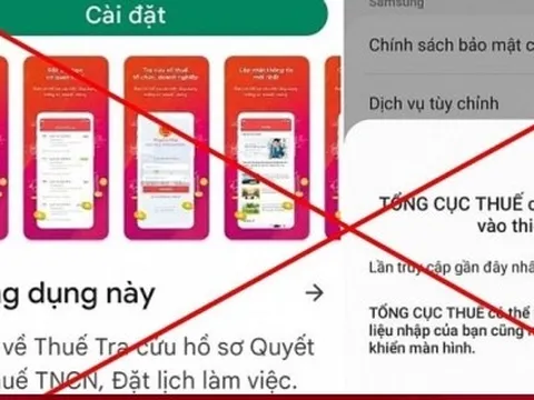 Cài đặt app giả mạo Tổng cục thuế, một phụ nữ bị mất 240 triệu đồng
